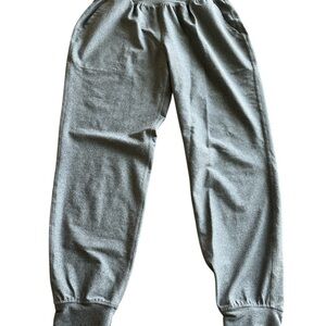 Old Navy Active Gray Leggings Elastic Waistband Size Small Pockets Gathered